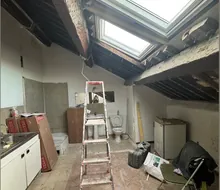 Combles en cours de chantier